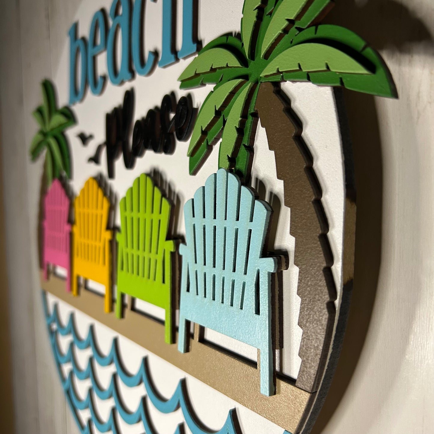 Beach Please Summer Door Hanger