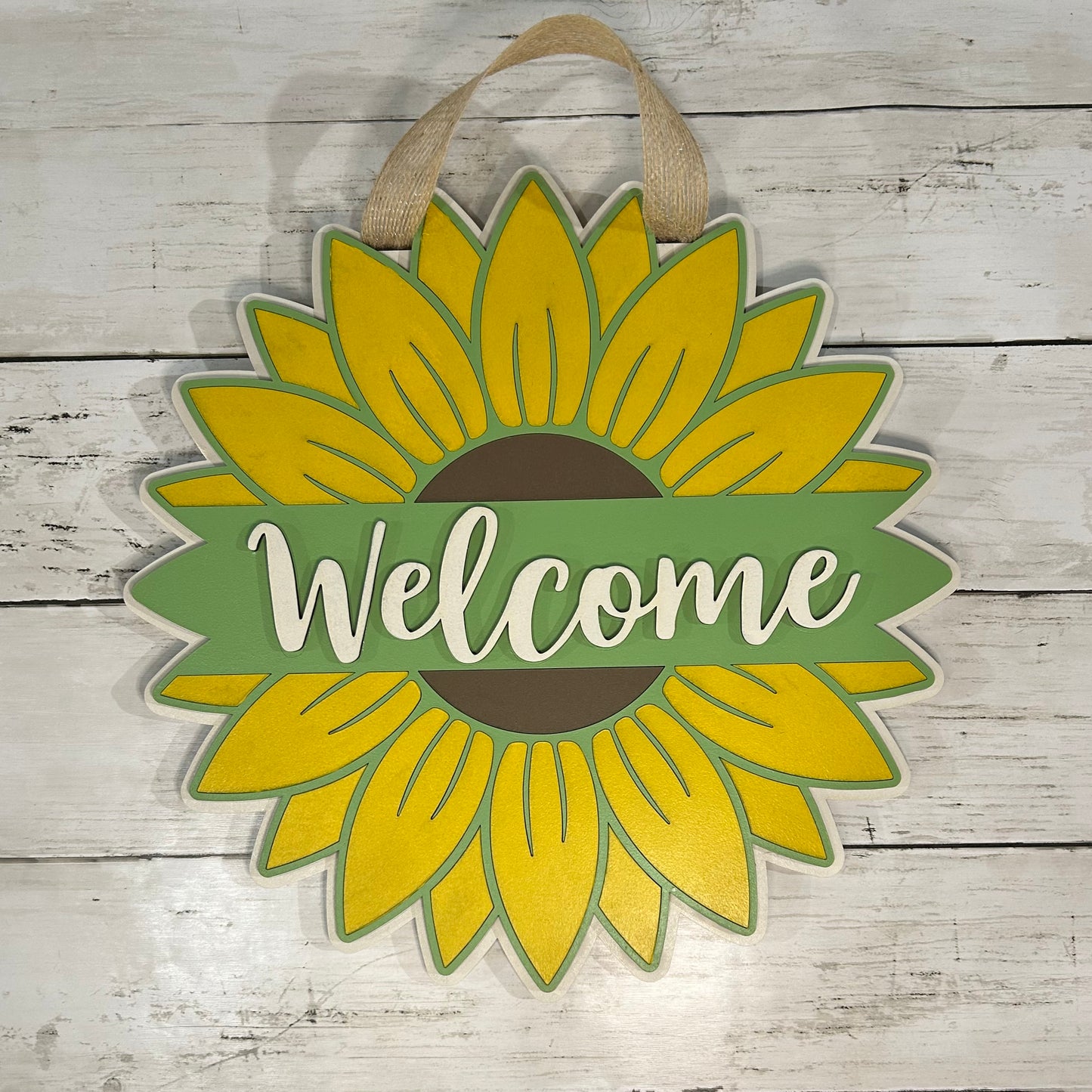 Sunflower Welcome Door Hanger
