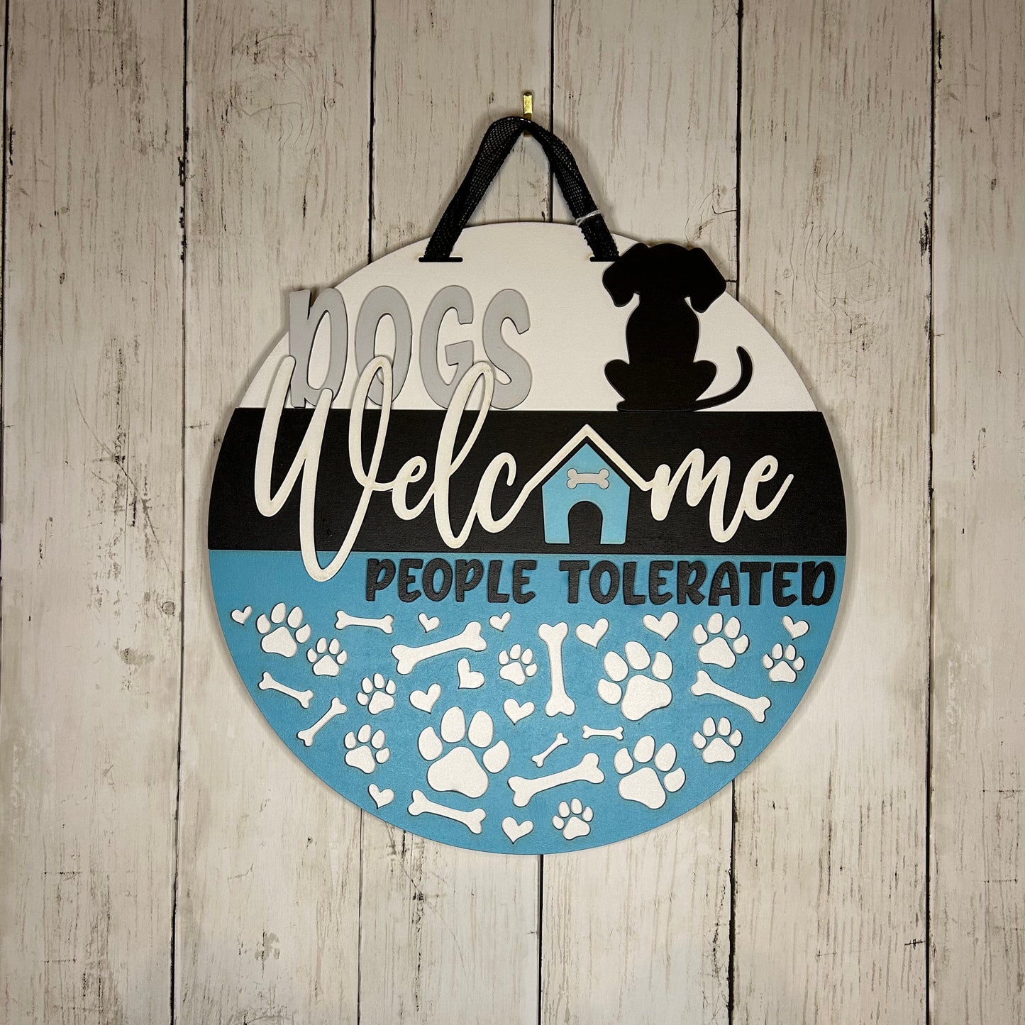 Dogs Welcome Door Hanger