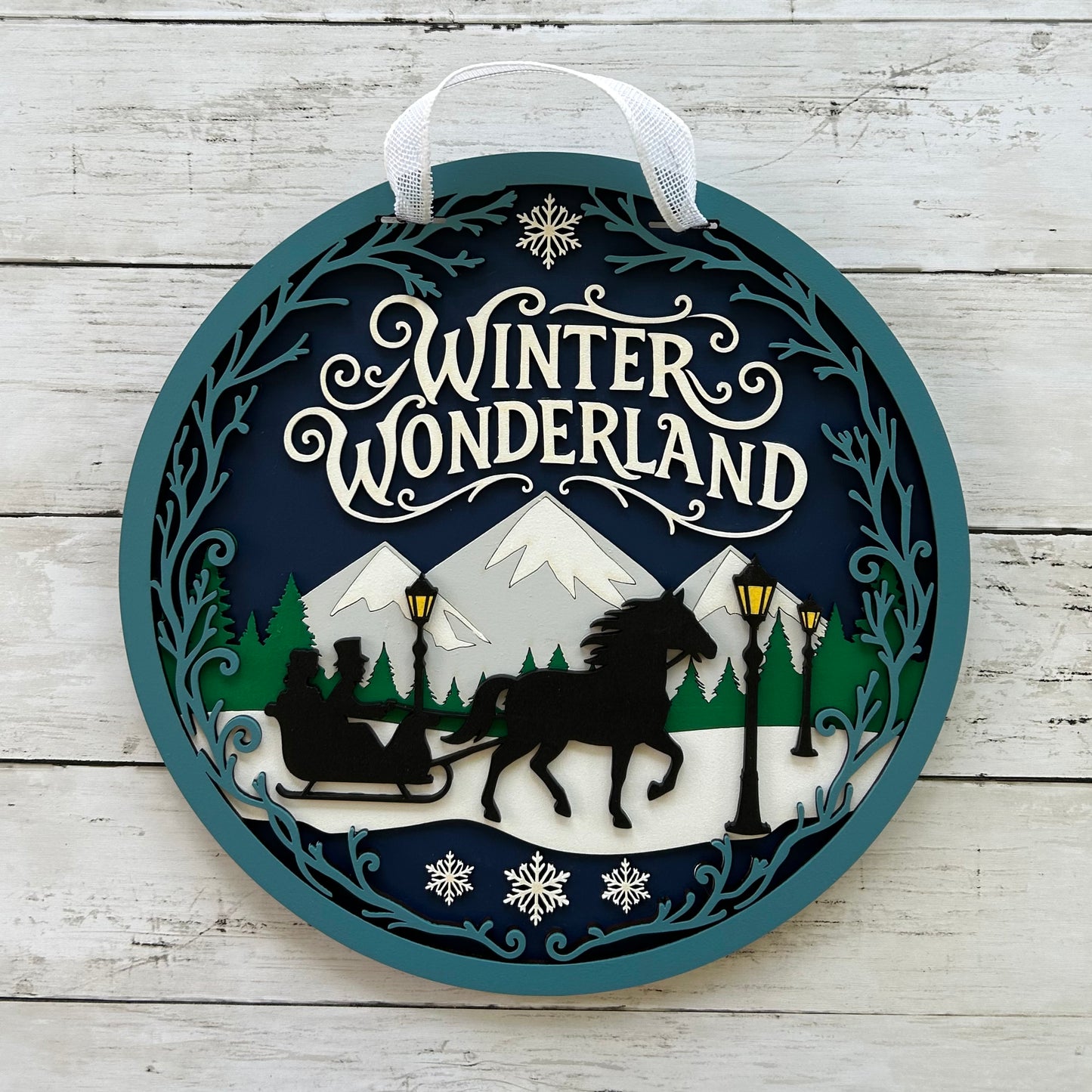 Winter Wonderland Door Sign