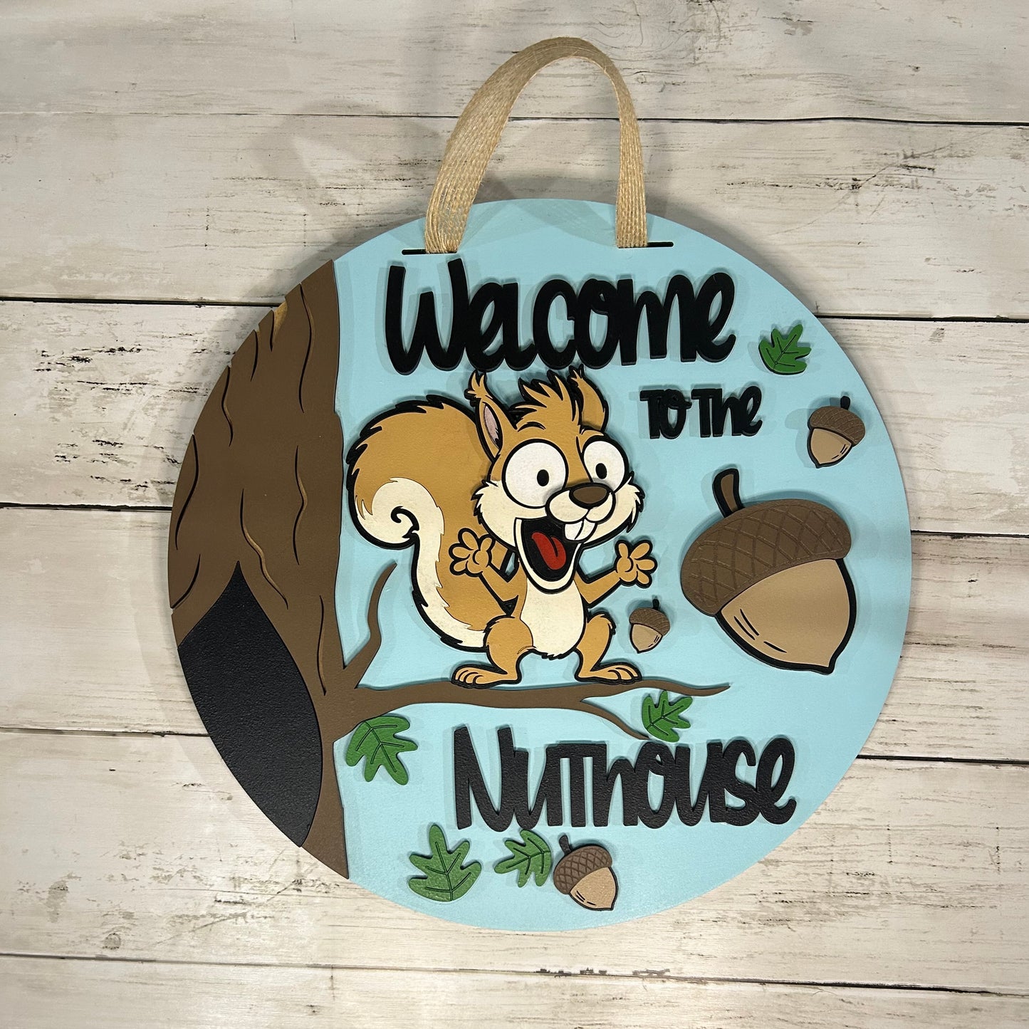 Welcome to the Nuthouse Door Hanger