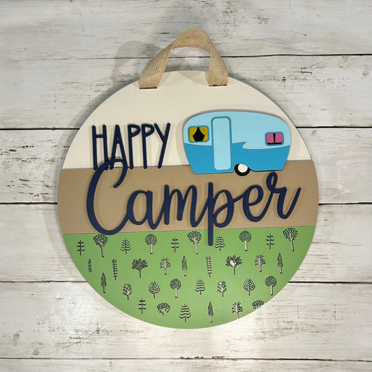 Happy Camper Door Hanger