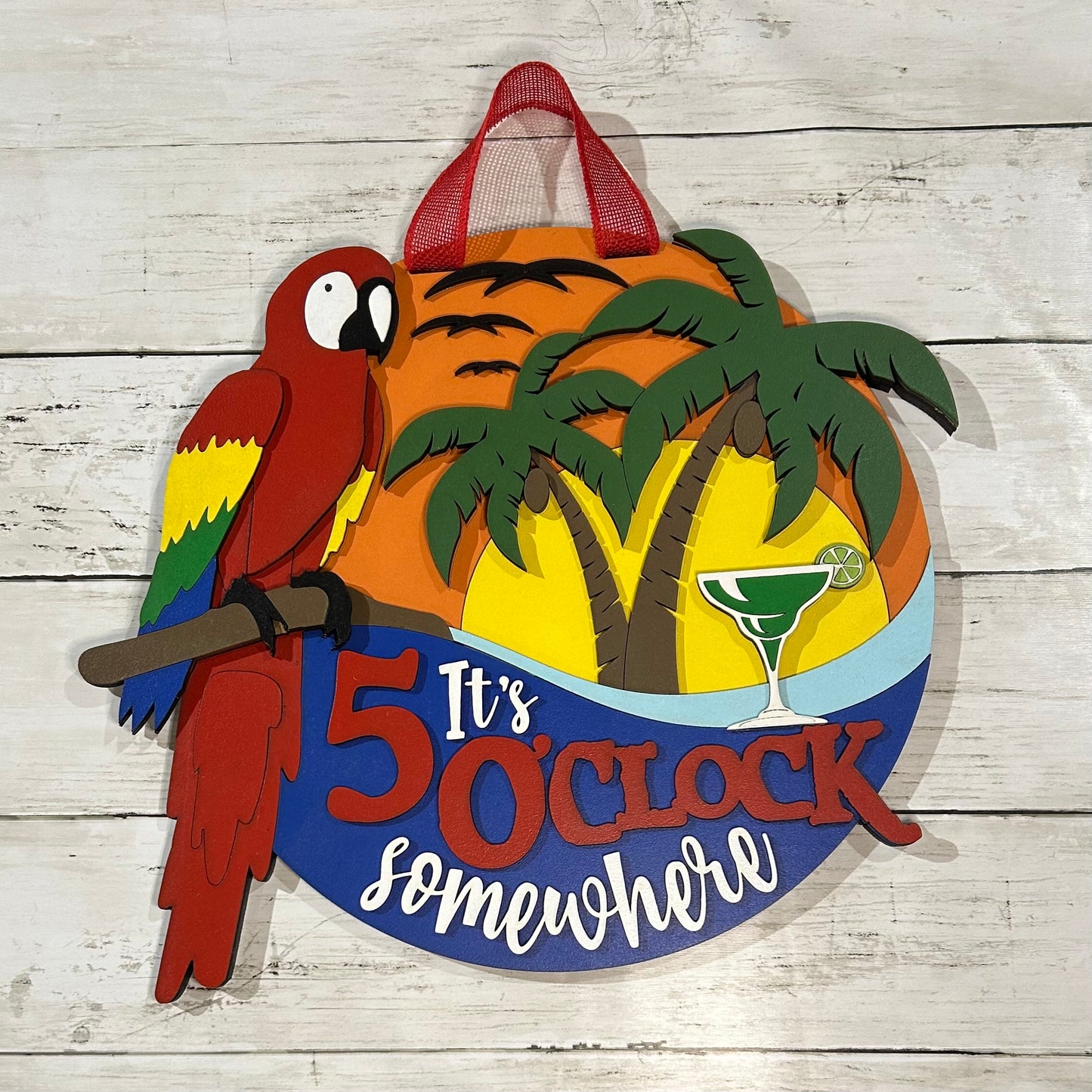 It's Five O'clock Somewhere Door Hanger