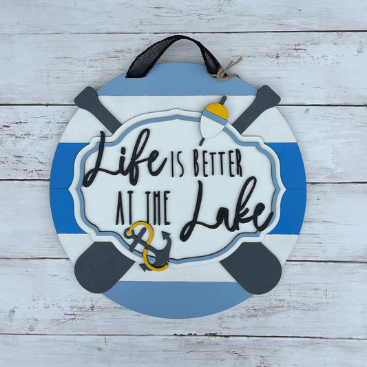 Life Is Better at the Lake Door Hanger