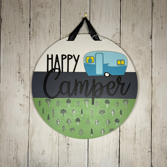 Happy Camper Door Hanger